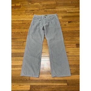 Old Navy Mens Corduroy Pants Size 31x30 Gray Loose Fit y2K Baggy Skater Grunge